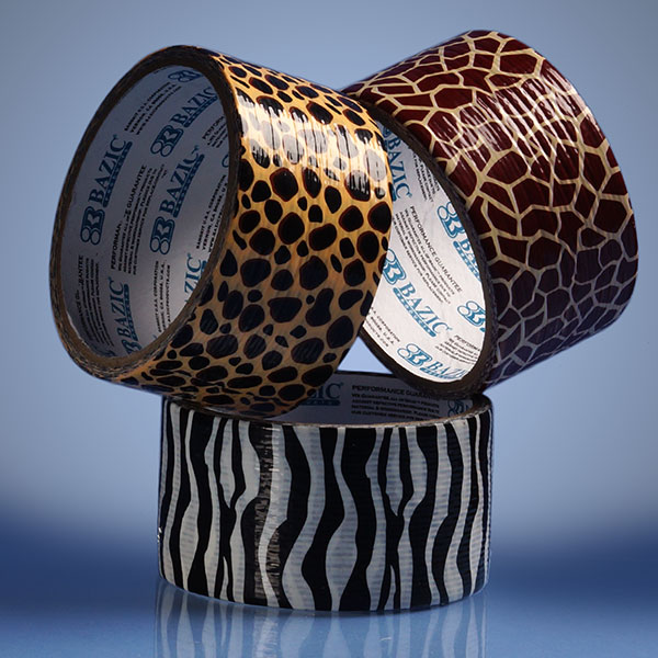 Animal Print Giraffe Zebra Cheetah Stick Duct Tape Adhesive Safari 1 7/