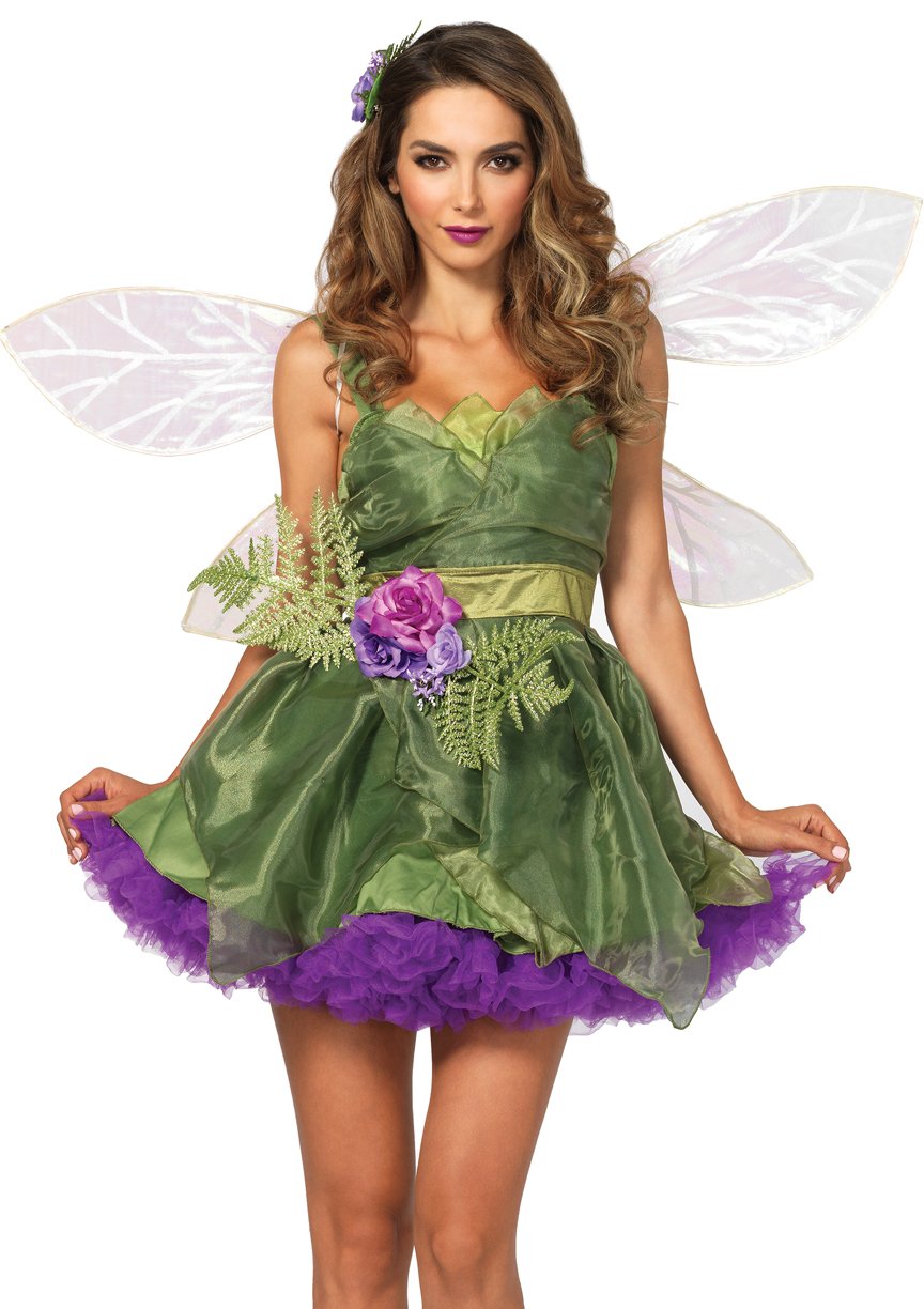 Woodland fairy costume femme mesdames tinkerbell fée nymphe fancy dress outfit 